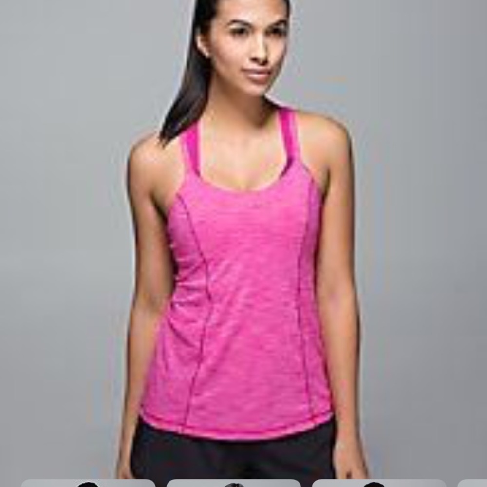 Lululemon Run For Gold Tank with built in bra